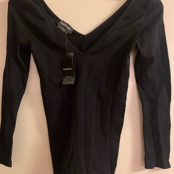 bebe Tops - Bebe black v neck top new